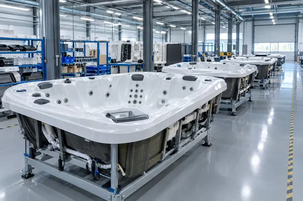 Hot tub production hall